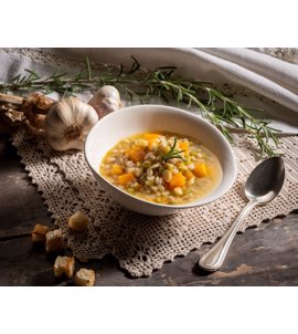 Zuppa Cereali e Zucca